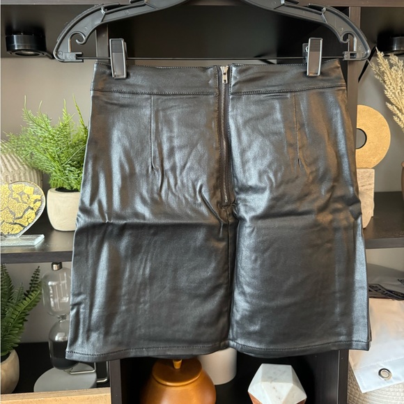 Faux Leather Skirt - Picture 4 of 4
